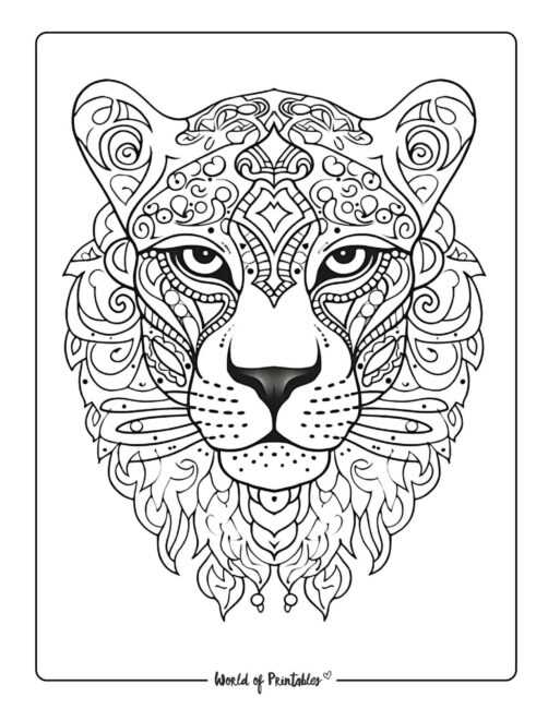 printable coloring pages of animals for adults