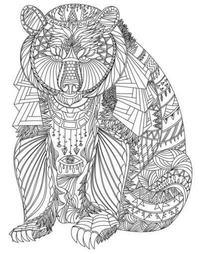 printable coloring pages of animals for adults