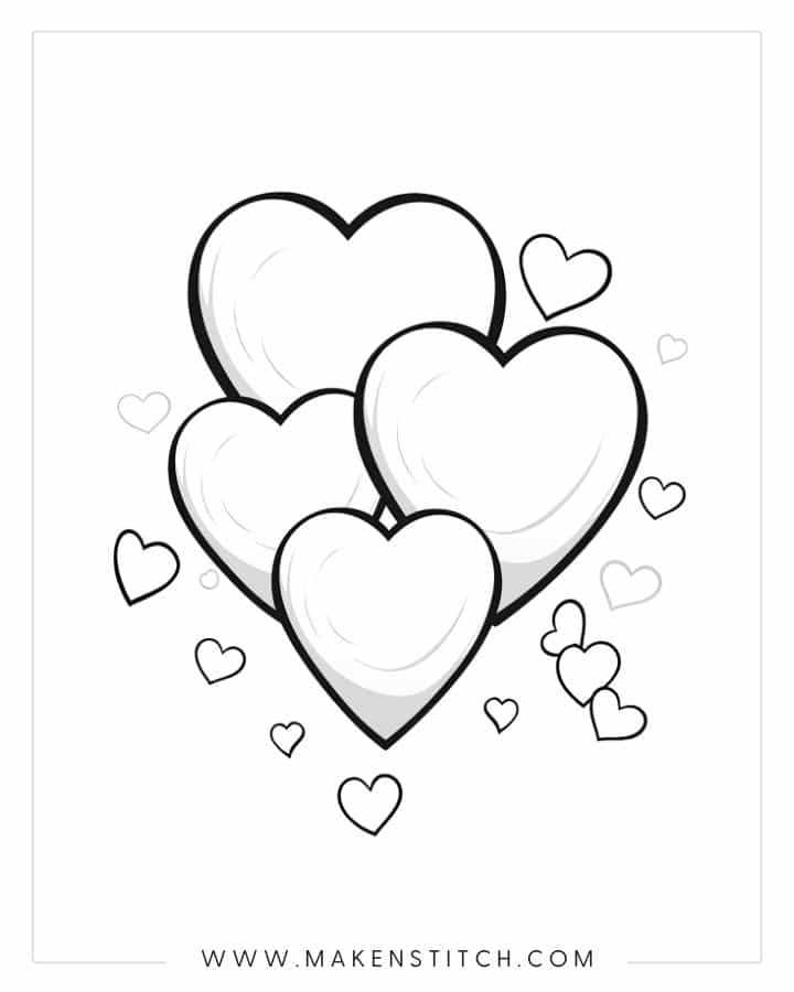 printable coloring pages of hearts printable coloring pages of hearts