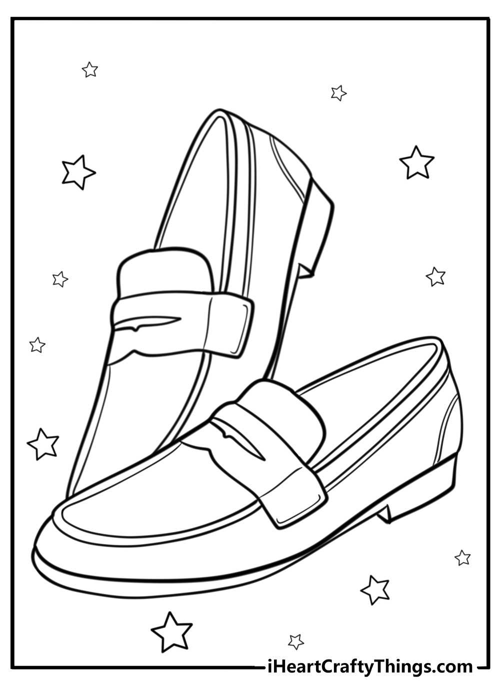 printable coloring pages shoes