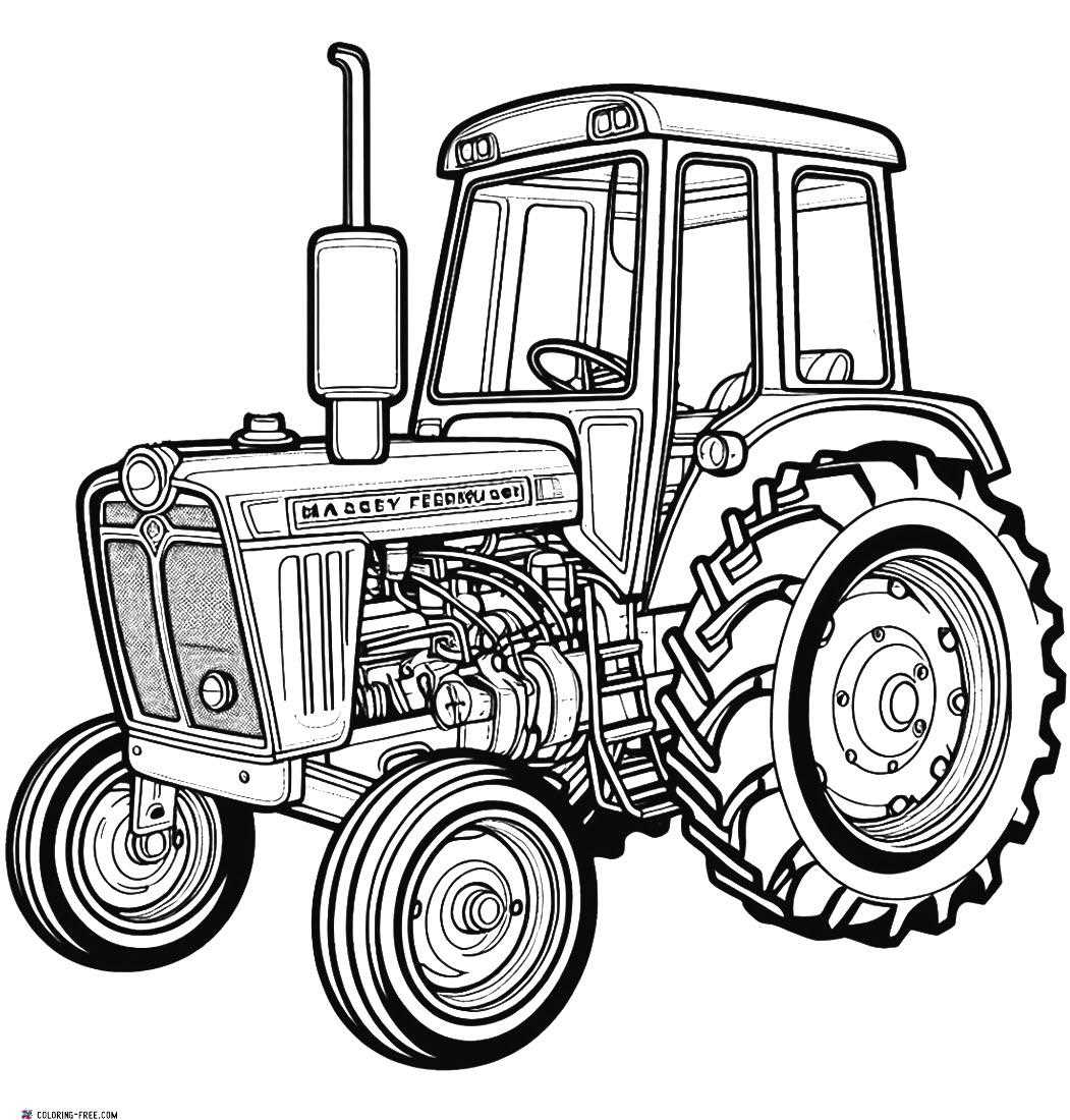printable coloring pages tractors