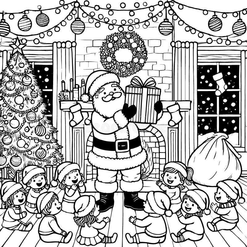 printable coloring santa claus printable coloring santa claus