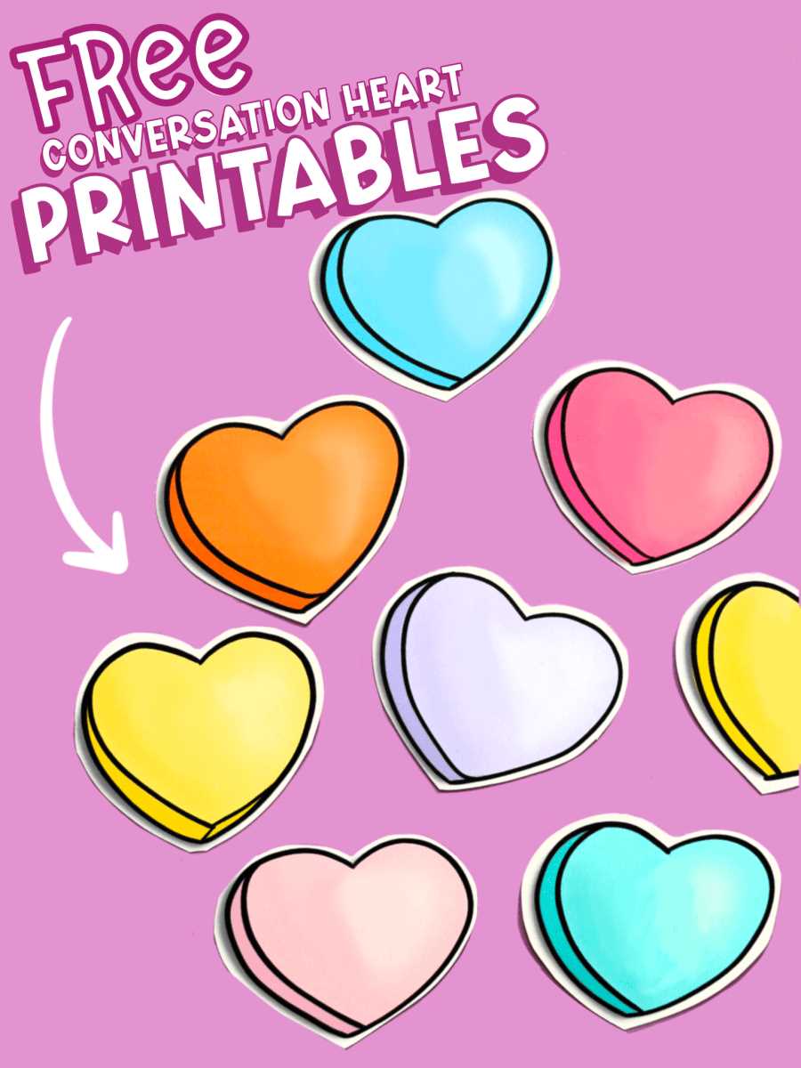 printable conversation hearts printable conversation hearts
