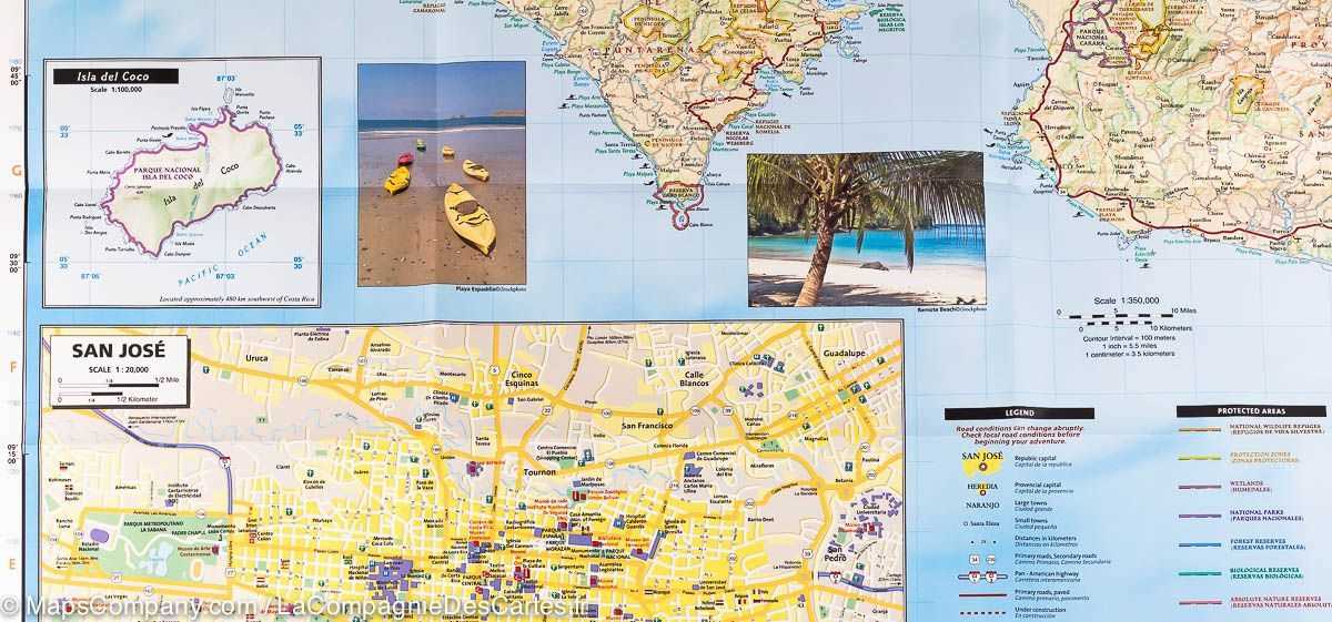 printable costa rica map