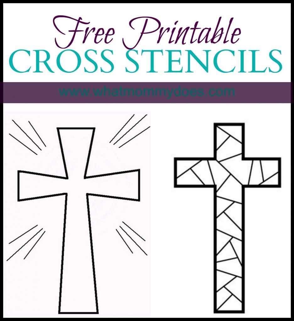 printable cross template