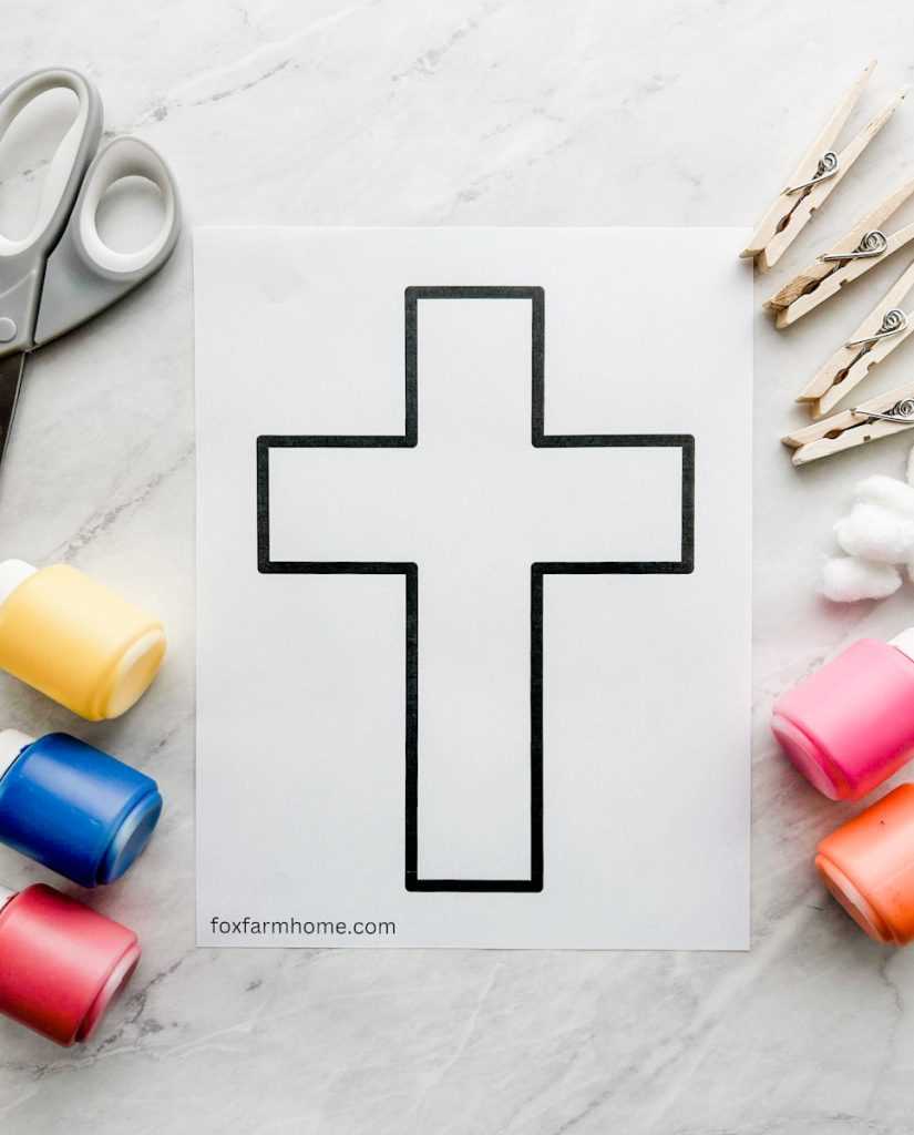printable cross template