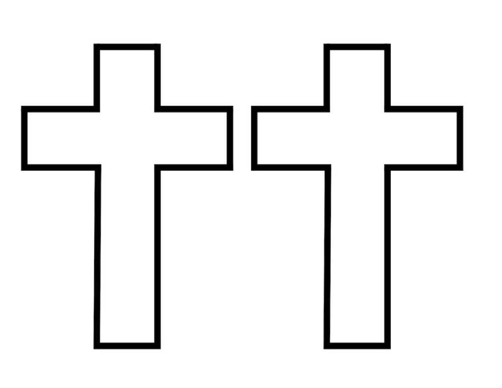 printable cross template