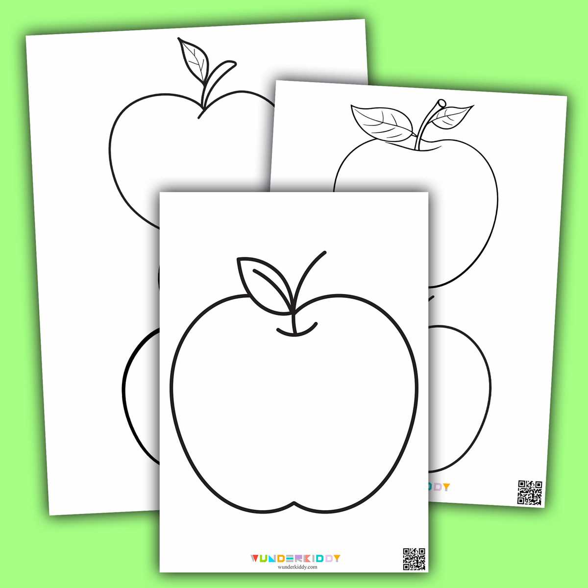 printable cut out apple template