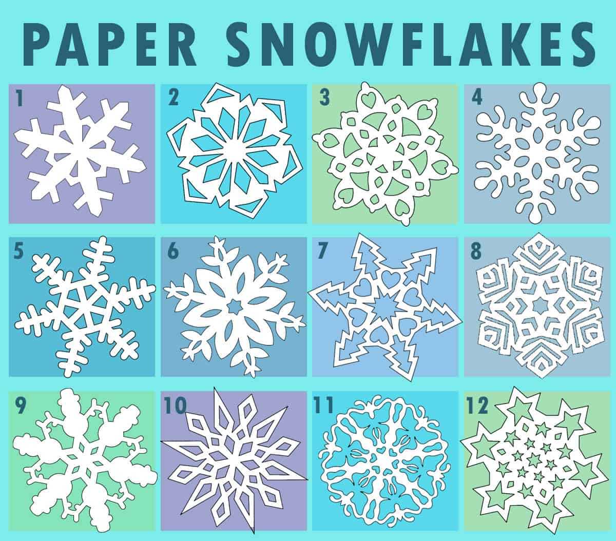 printable cut out snowflakes
