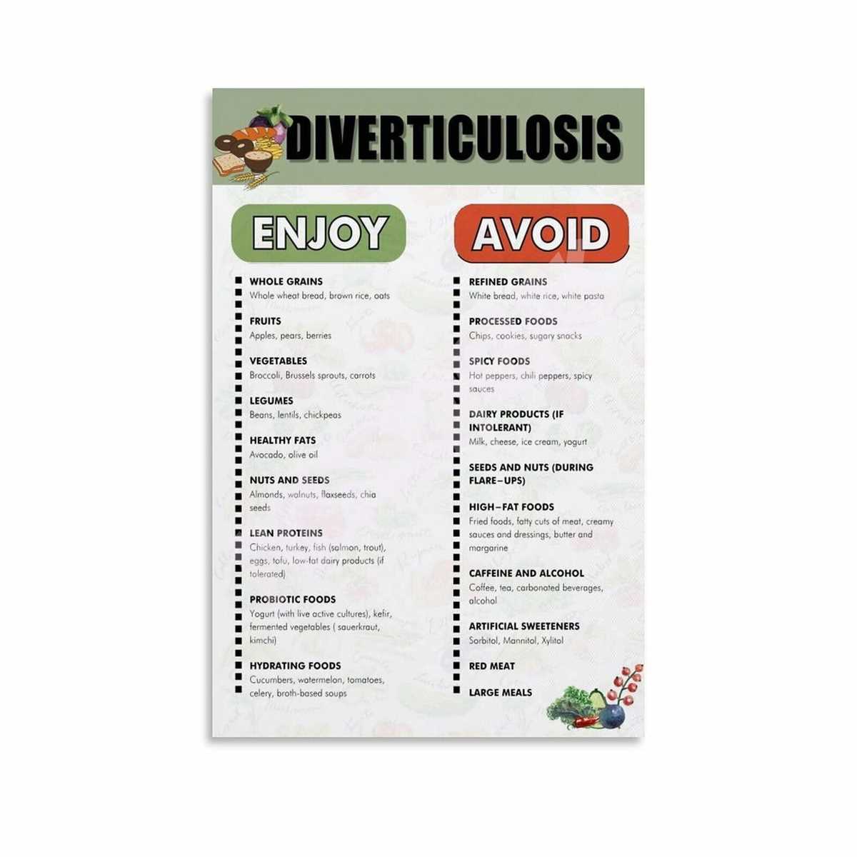 printable diverticulosis diet handout printable diverticulosis diet handout