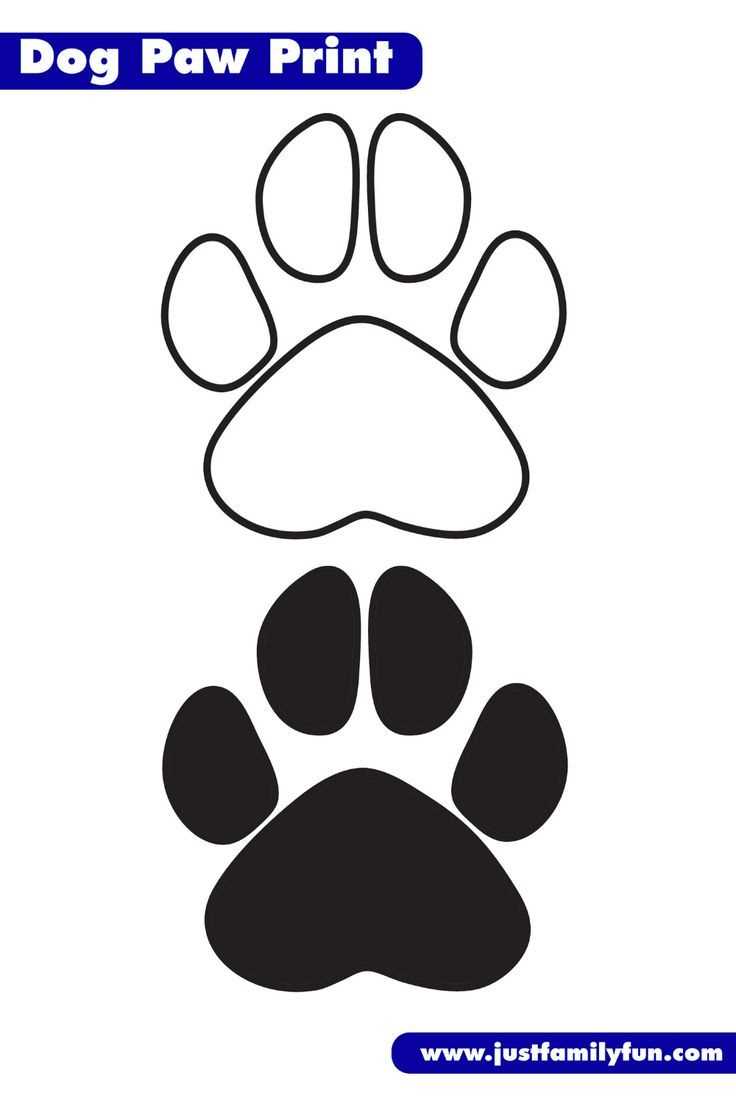 printable dog paw prints printable dog paw prints