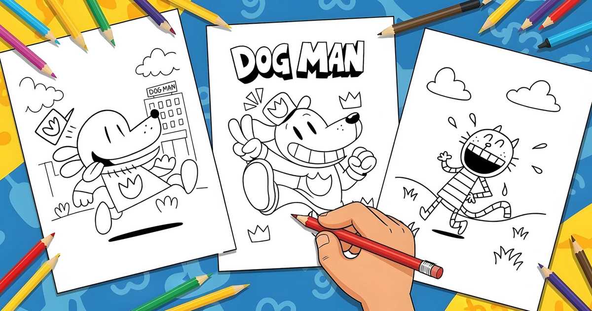 printable dogman coloring pages