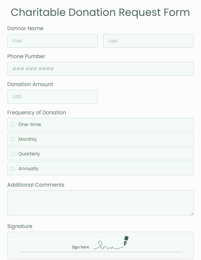 printable donation forms printable donation forms
