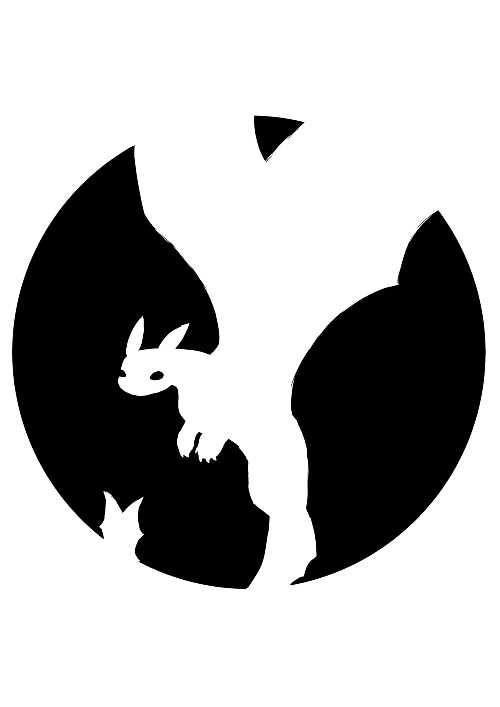 printable dragon pumpkin carving stencils