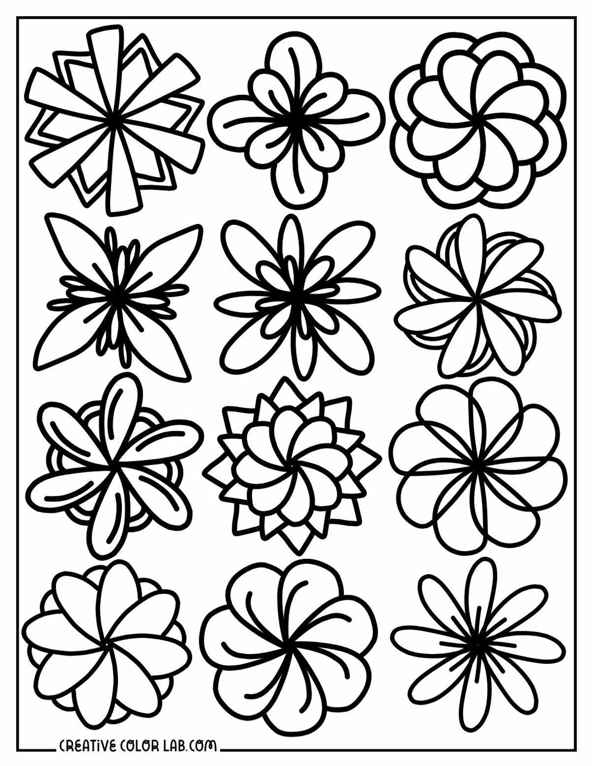 printable drawings of flowers printable drawings of flowers