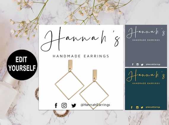 printable earring cards printable earring cards