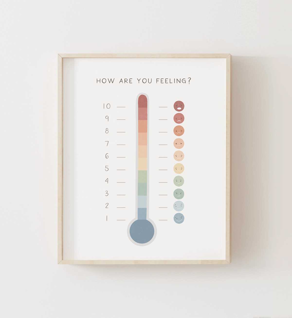 printable feelings thermometer printable feelings thermometer