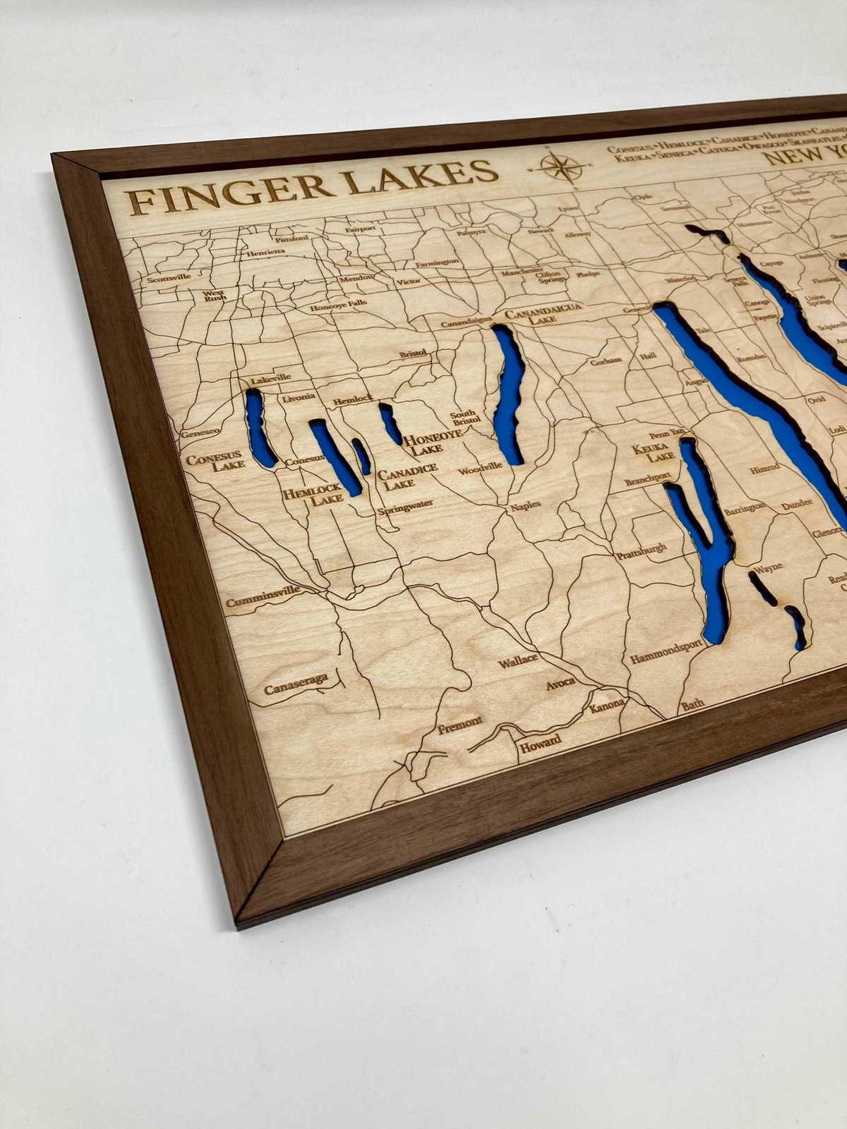 printable finger lakes map printable finger lakes map