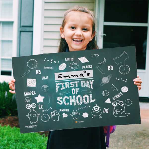 printable first day of school sign
