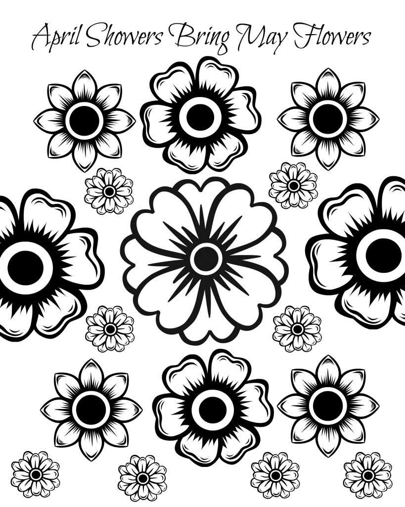 printable flower coloring page printable flower coloring page