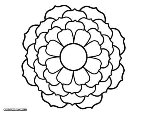 printable flowers template printable flowers template
