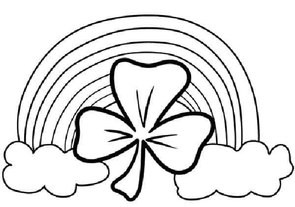 printable four leaf clover coloring page printable four leaf clover coloring page