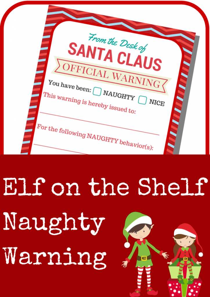 printable free elf on the shelf behavior report printable free elf on the shelf behavior report