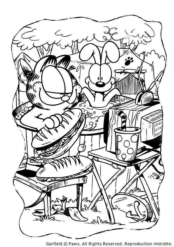 printable garfield coloring pages printable garfield coloring pages