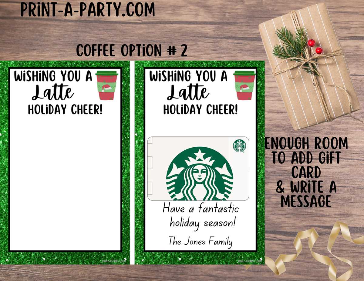 printable gift card starbucks