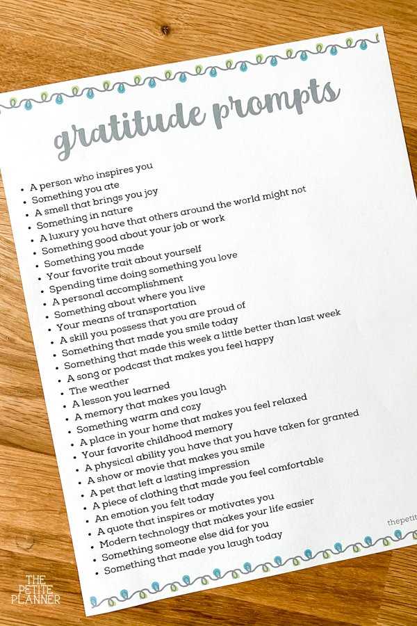 printable gratitude journal prompts