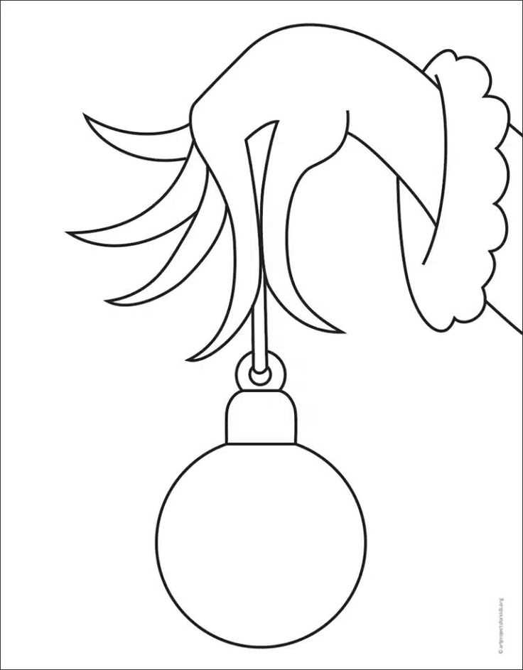 printable grinch hand printable grinch hand