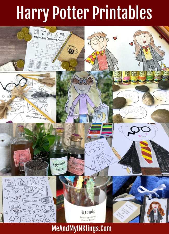 printable harry potter activities