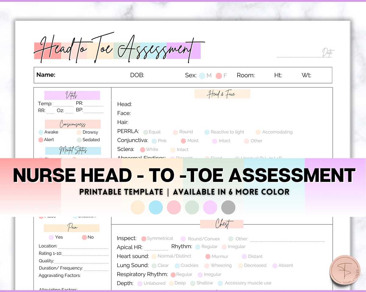 printable head to toe assessment nursing printable head to toe assessment nursing