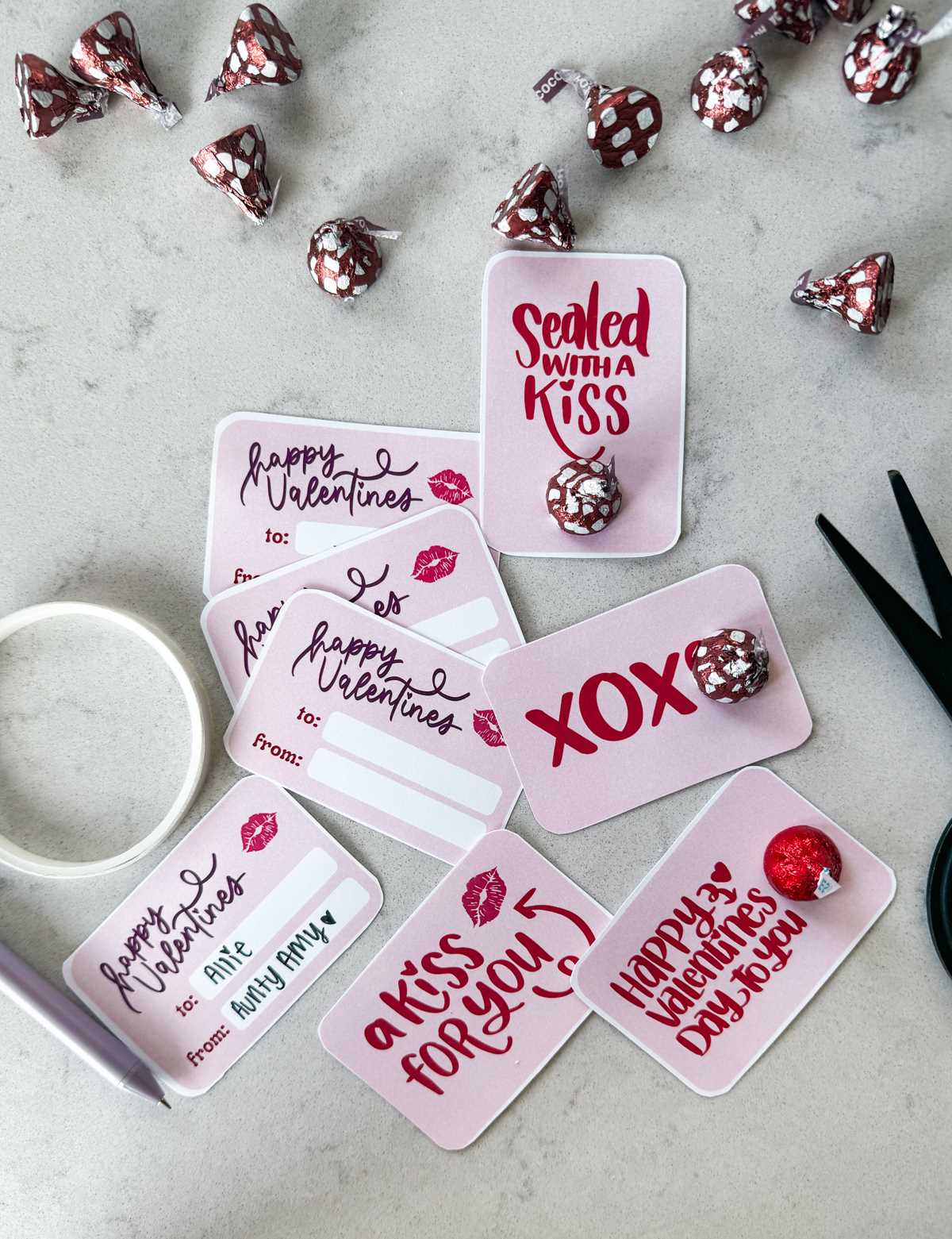 printable hershey kisses