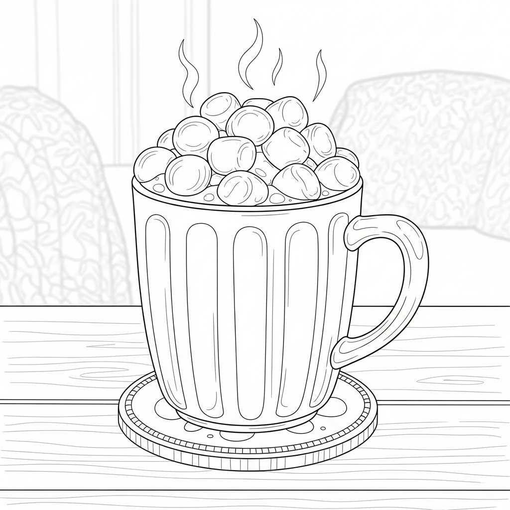 printable hot chocolate coloring page printable hot chocolate coloring page