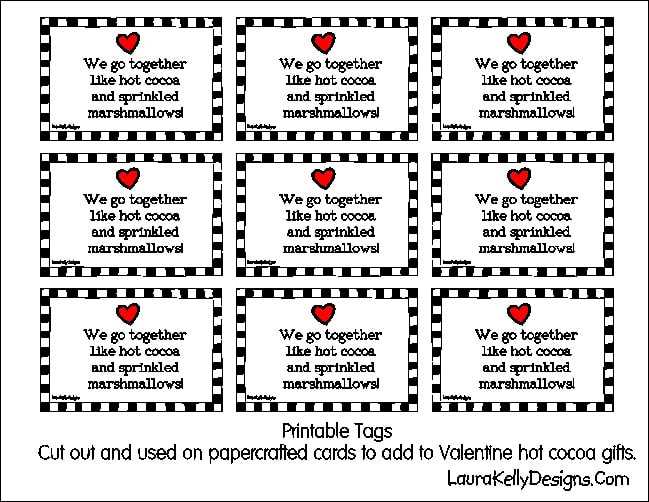 printable hot chocolate tags printable hot chocolate tags