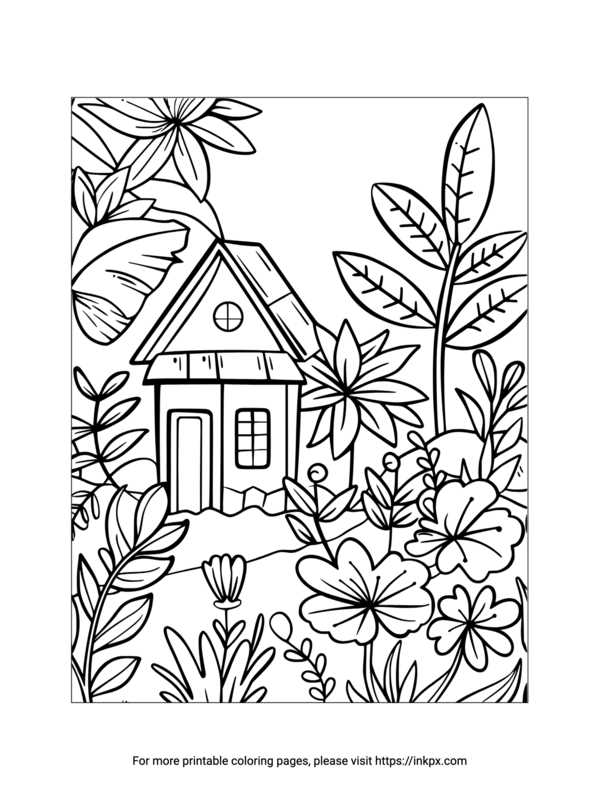 printable house coloring pages printable house coloring pages