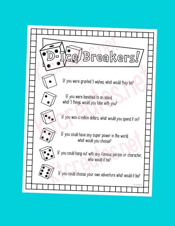 printable ice breaker questions