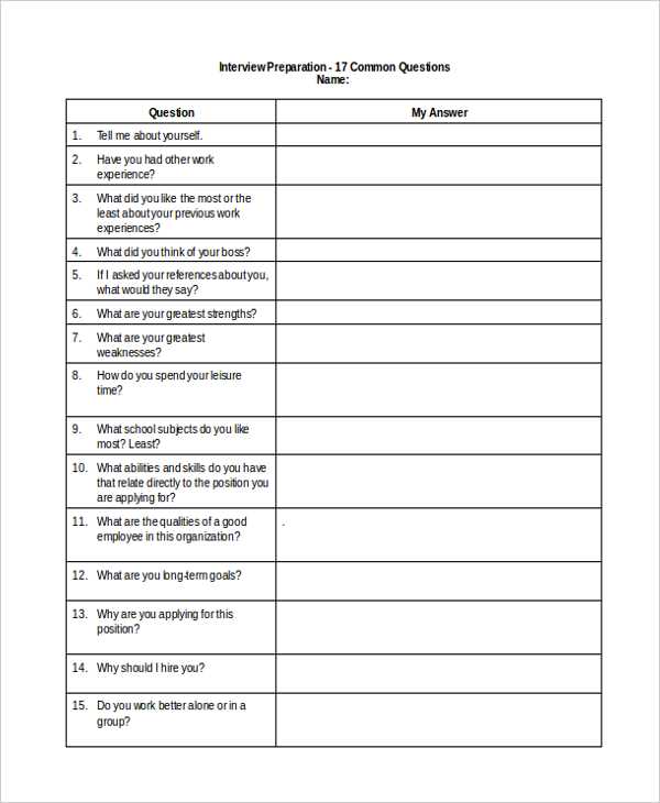 printable interview questions printable interview questions