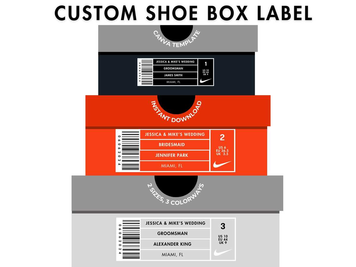 printable jordan shoe box label template