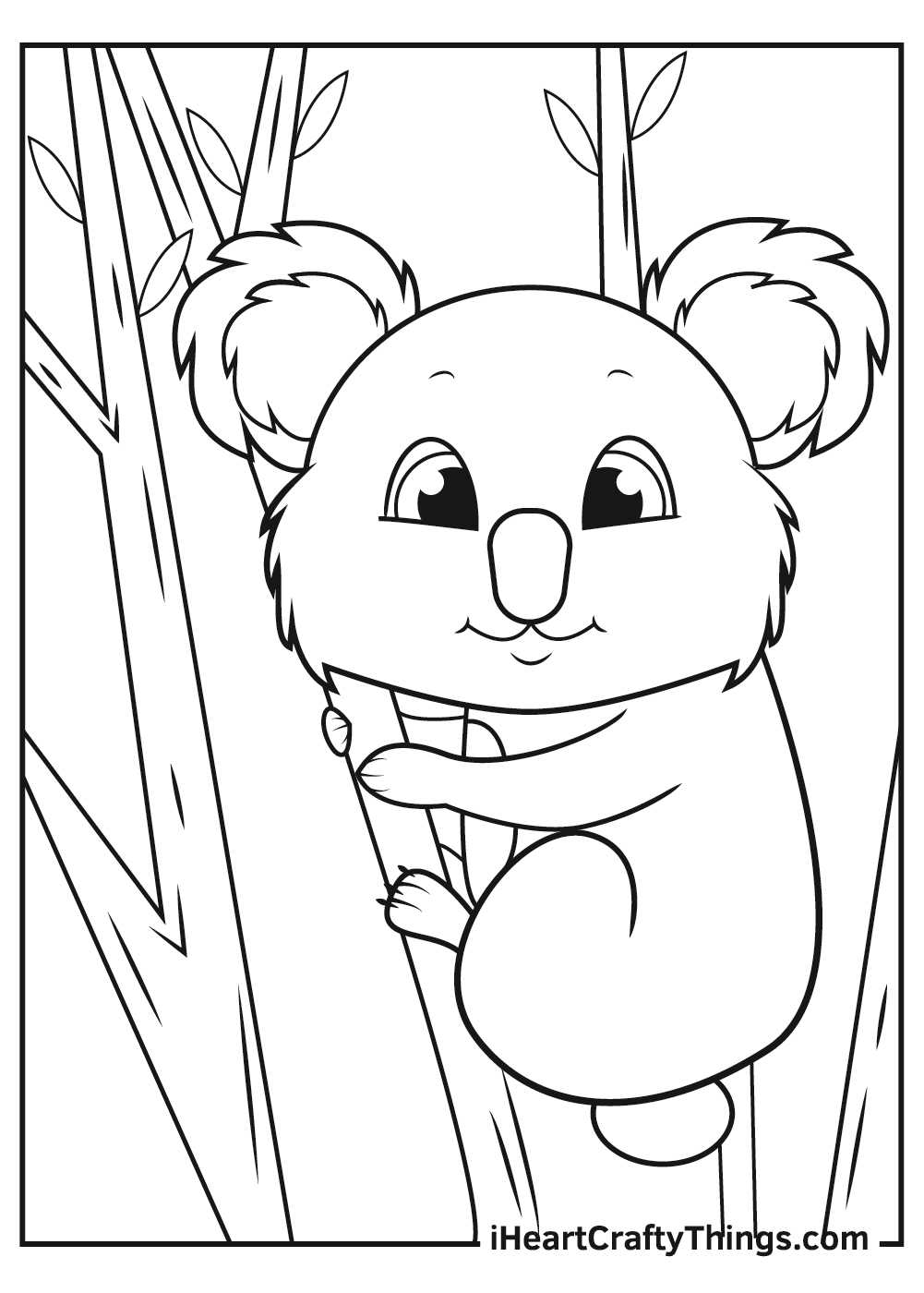 printable koala coloring pages