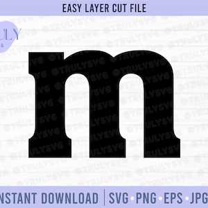 printable letter m stencil