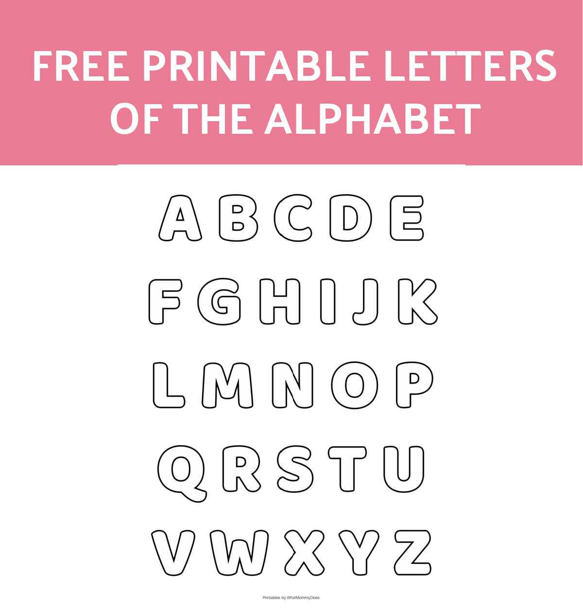 printable letter m stencil