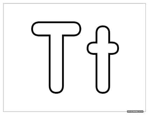 printable letter t crafts