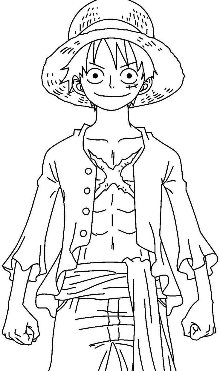 printable luffy one piece coloring pages printable luffy one piece coloring pages