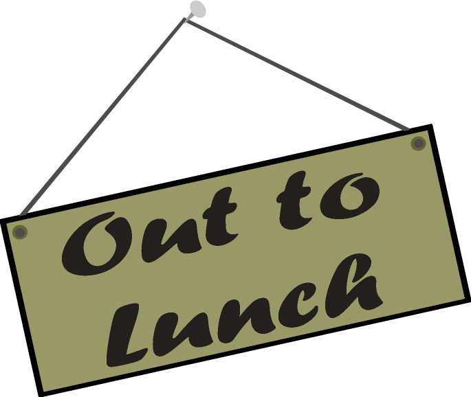 printable lunch break signs printable lunch break signs