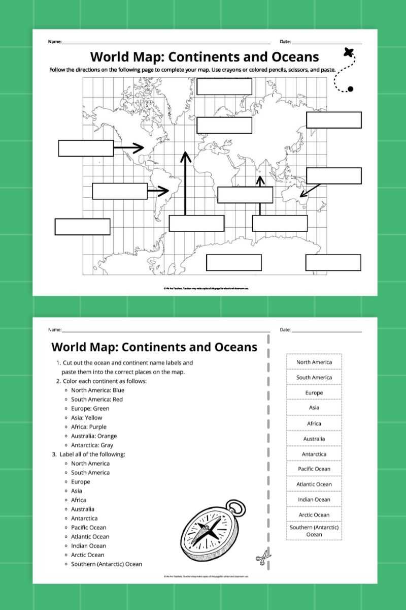 printable map of continents printable map of continents