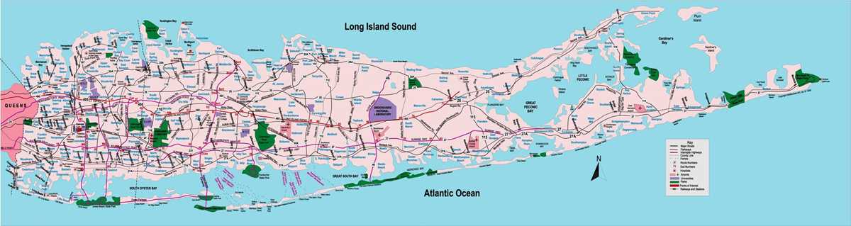 printable map of long island ny