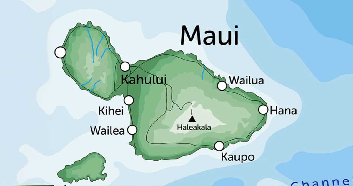 printable map of maui hawaii