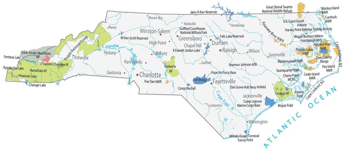 printable map of north carolina printable map of north carolina